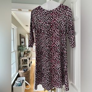 TYLER BOE PINK CHEETAH PRINT DRESS NWT SMALL